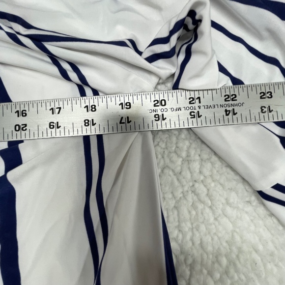 Women’s XL West Loop Navy Blue/White Stripe Tunic Top - Picture 11 of 11